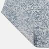Neulooms Handloom Knotted Reversible Flatweave Round Rug Blue or Ivory 7ft