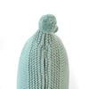 Chunky Knit Green Cotton Cushion Cover  16X16 Inches
