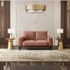 Granada Premium 2 Seater Fabric Sofa in Mocha Mouse Velvet Colour