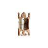 mahe solid wood standing mirror in natural colour
