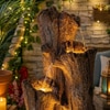 Brown Tree Carfted Cascade Water Fountain