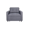 Gilbertson 1 Seater Fold Out Sofa cum Bed  in Grey Colour