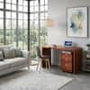 Jaagi Solid Sheesham Wood Laptop Table With Drawer Storge Cabinet in Honey oak Finish