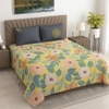 Vega 400 TC Cotton Flat King Size Double Bedsheet with 2 Pillow Covers – Threads