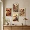 The Castle Decor Japanese Geisha Pagoda Wall Art Set of 4 11x17 Inch