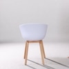 Kepler Brooks Modena Cafeteria Dining Chair in White Colour