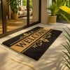 Luxe Home 100% Natural Coir Doormat Welcome Print Design (71x45 cm)