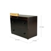 D'Dass Multi Color Mdf and Sheesham Wooden Temple With Cabinet For Pooja