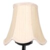 Devansh Black Wall Mounted Lamp With Off-White Cotton Shade