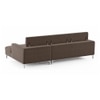 Chelsea Right Aligned 3 Seater Sectional Fabric Sofa in Daschund Brown Colour