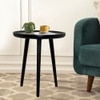 Metalsmith Solid Wood Side Table in Black Finish