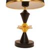 ELARE Metal Table Lamp Black-Brown Shade