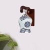 Devansh Solid Wood Electric Wall Light in Brown Colour with Multi Shade Count of 1 Light