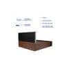 Nirodhah Bed With Premium Leatherette Fabric And Box Storage Queen Bed