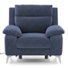 Emila One Seater Motorized Recliner in Blue Colour