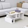 Hexa Engineered Wood Coffee Table With Storage In Frosty White