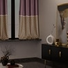 Stoa Paris Satin Window Curtain, 70% Blackout Curtains,   Privacy Lining, Pack of 2, Versailles - Royal Rouge