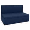 Aredo 3 Seater Velvet Pull Out Sofa Cum Bed in Navy Blue Color With Storage