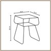 Contemporary Iron Side Table in  Finish - Set of 2