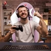 ASE Gaming Gold Series With Footrest Gaming Chair (Pink)