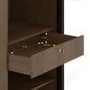 Velora Premium 2 Door 8ft Sliding Wardrobe With Mirror in Blade Grey and Choco Oak Finish