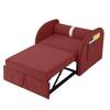 Jayen 1 Seater Pull Out Sofa cum Bed  in Pink Colour