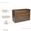 Bellagio 6 Chest of Drawers in Columbian Walnut Finish