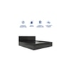 Ren Engineered Wood Queen  Size Bed With Box Storage (Wenge Finish)