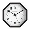 OctaFrame Wooden Wall Clock with Bold Serif Numerals