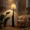 Skyline Beige Jute Floor Lamp with Beige Jute Base