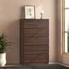 Bocado Tall Engineered Wood Chest of 6 Drawers in Columbian Walnut Finish
