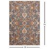 Presto Grey Traditional Hand Tufted Wool Carpet 5X7 Feet