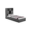 Ironhide Engineered Wood Box Storage Bed in Grey Colour