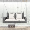 Carry Bird Wicker Patio Furniture Outdoor Balcony Swings In Grey And Beige Colour