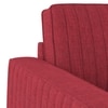Apollo Neo 3 Seater Fabric Sofa in Salsa Red Colour (Back Height : Regular, Cushion Type : Hard)