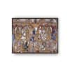 Yellow Blue Tanjore Painted Framed Canvas Wall Prints Canvas Wall Prints Set of 2 Multicolor Matte