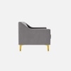 Fame Velvet 2 Seater Sofa in Grey Colour