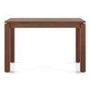 Atlas Solid Wood 4 Seater Dining Table In Honey Finish with set of 4 Ludo upholstered dining chair in Shitake Beige fabric