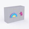 Unicorn'S Playground Cabinet Storage In Light Grey Colour