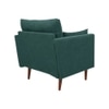 Arihana Boucle Fabric Arm Chair in Green Colour
