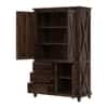 X 3 Door  Sheesham Wood Wardrobe In Provincial Teak Finish