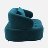 Henry Velvet 1 Seater Sofa T Blue Color