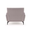 Jonas 1 Seater Leatherette Sole in Oyster Grey Colour