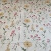 Niko White Floral 400 TC Cotton Flat Super King Size Bedsheet with 2 Pillow Covers – Threads