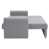Baruna 2 Seater Velvet Pull Out Sofa Cum Bed with Storage In Grey Color