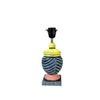 Wing Pink Stone Beige Wooden Table Lamp in Multicolor