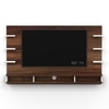 Bluewud Harri Engineered Wood Tvcabinet In Brown Maple & White Finish