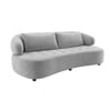 Henry Velvet 3 Seater Sofa Grey Color