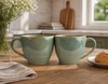 Green Clay Whisper Premium Stoneware Mug Set