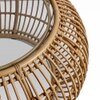 Saffron Aluminum Coffee Table In Light Brown Finish